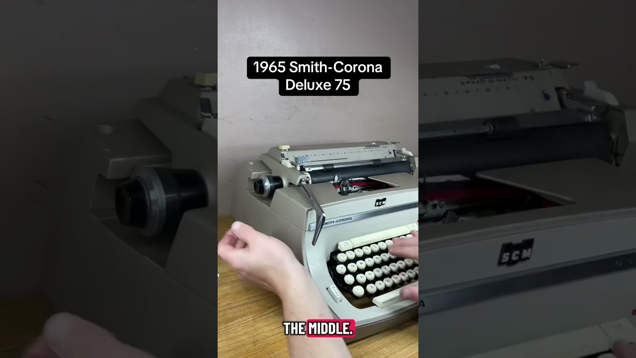 use all functions on a 1965 Smith-Corona Deluxe 75 vintage desktop typewriter