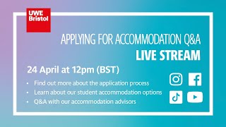 Applying for Accommmodation live Q&A
