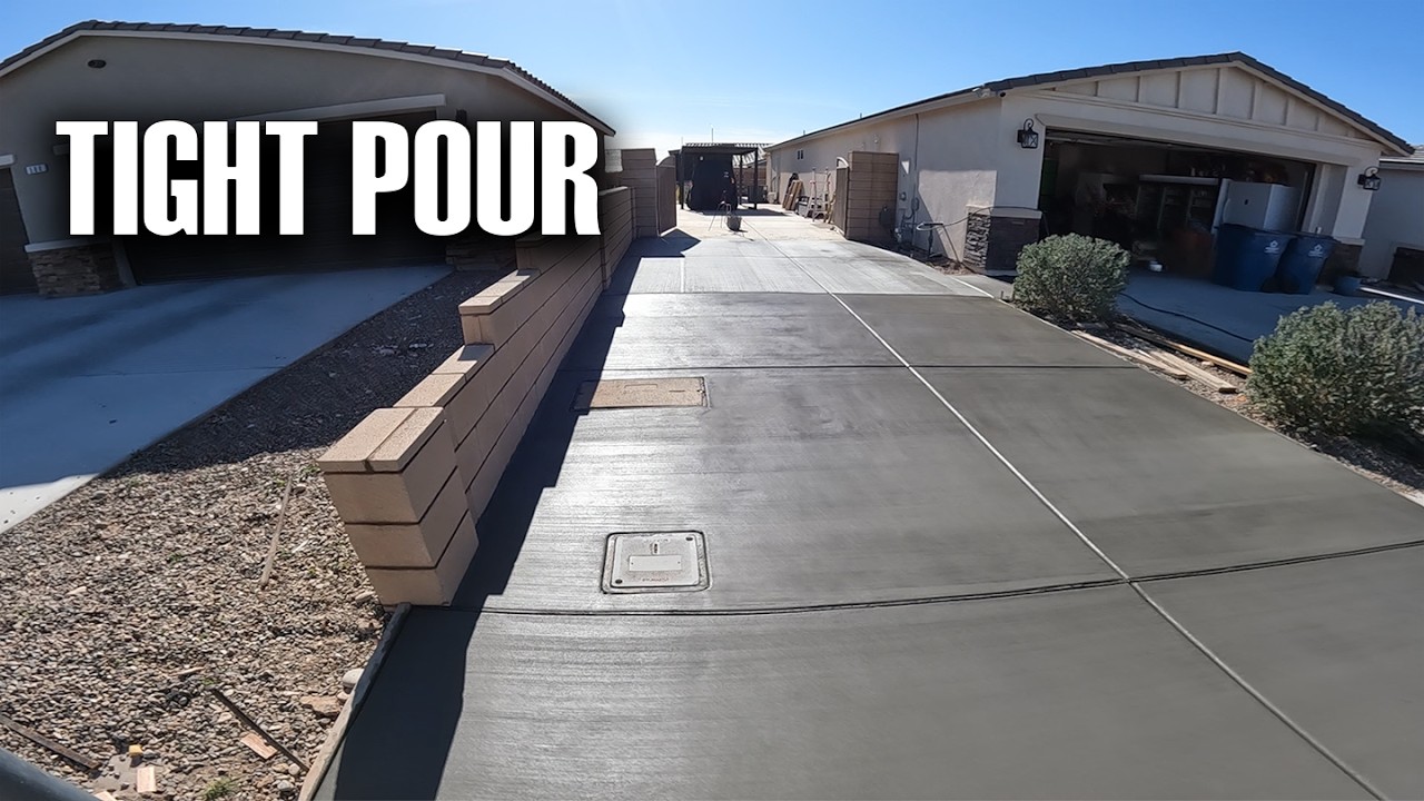 How to Pour an RV Driveway & Side Yard Slab (10 Yard Monolithic)