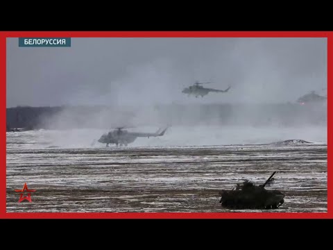 Военные РФ и Белоруссии отработали авиаудары на полигоне в Бресте на глазах Сергея Шойгу
