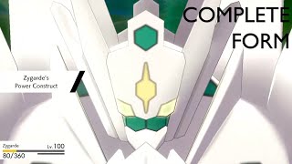Pokémon Sword and Shield The Crown Tundra Ultra-Shiny Zygarde Change to Complete Form