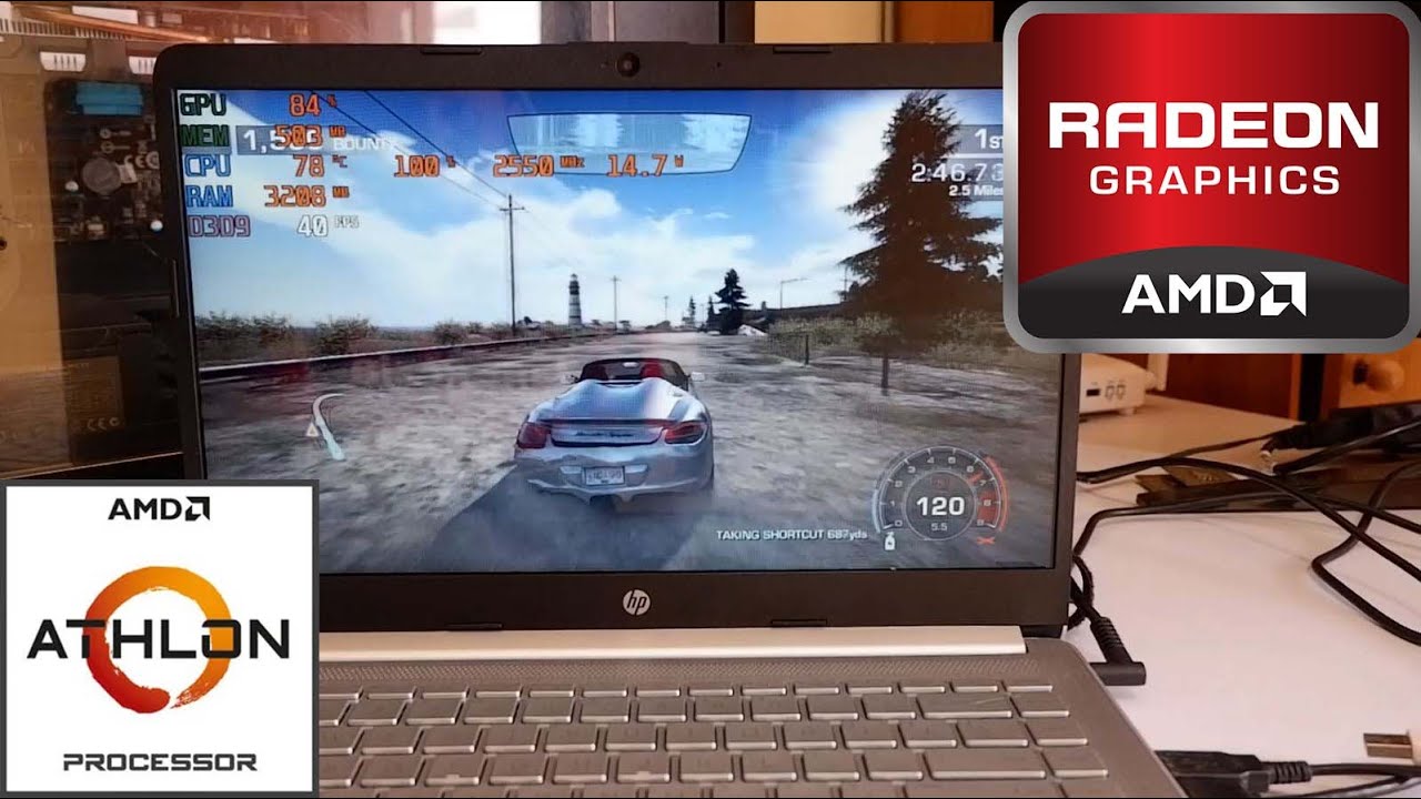 AMD Athlon Silver 3050U 4GB RAM Need For Speed Hot Pursuit