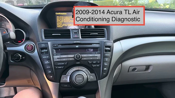 2009-2014 Acura TL Air Conditioning How to use Built in Self Diagnostic feature tutorial instruction
