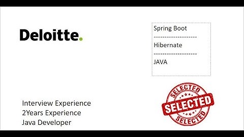 #deloitte  #JavaDeveloper deloitte java interview questions for experienced