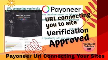 Payoneer Url Connecting Your Sites or Screenshot Showing Affiliation To Your Business Web Page