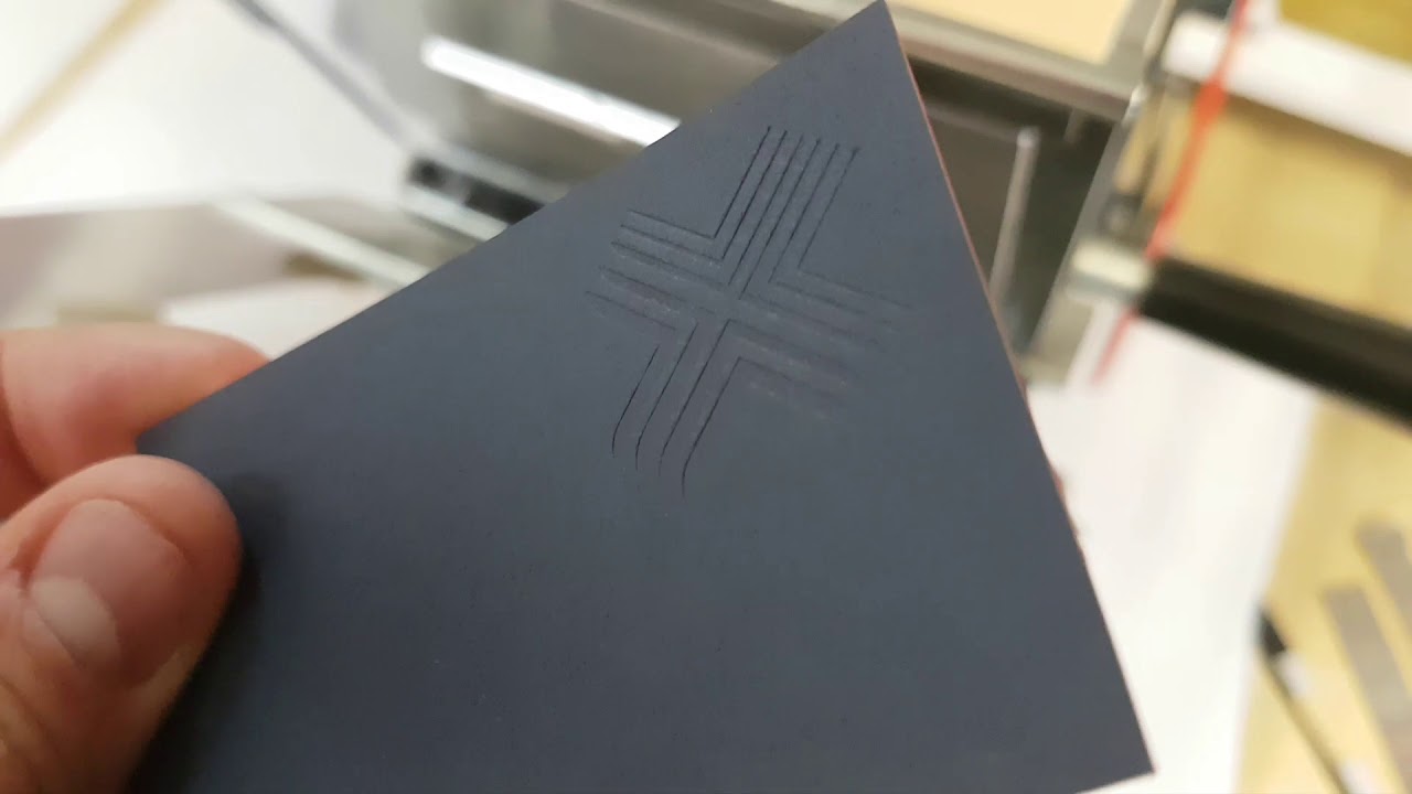 Blind debossed Colorplan business cards