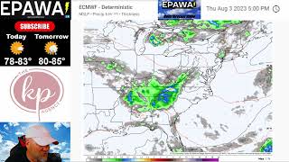 Wednesday August 2nd, 2023 video forecast