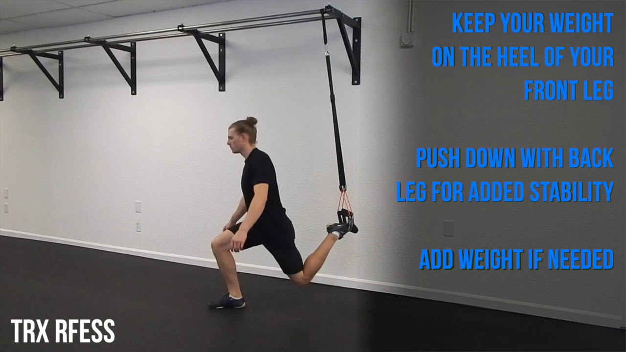 TRX Rear Foot Elevated Split Squat - YouTube