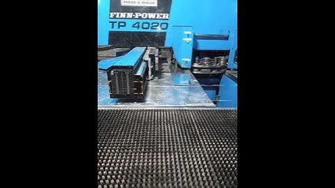 Finn Power TP 4020 CNC Punching with centroid