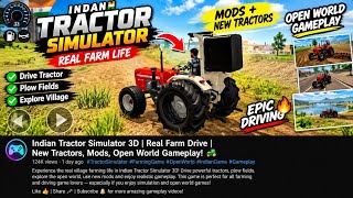 Indian Tractor Simulator 3D 🚜 | Realistic Farming & Off-Road Driving Gameplay screenshot 5