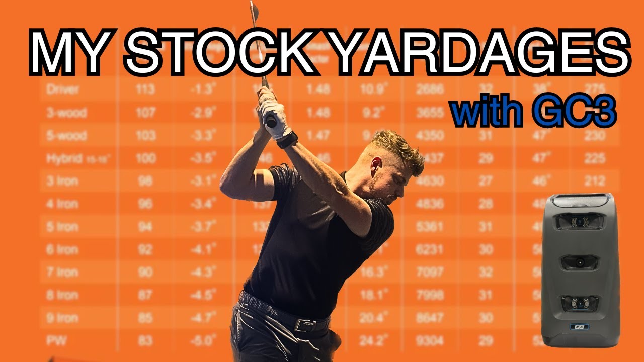 MY STOCK YARDAGES with every club (LONGER THAN PGA TOUR AVERAGE) YouTube