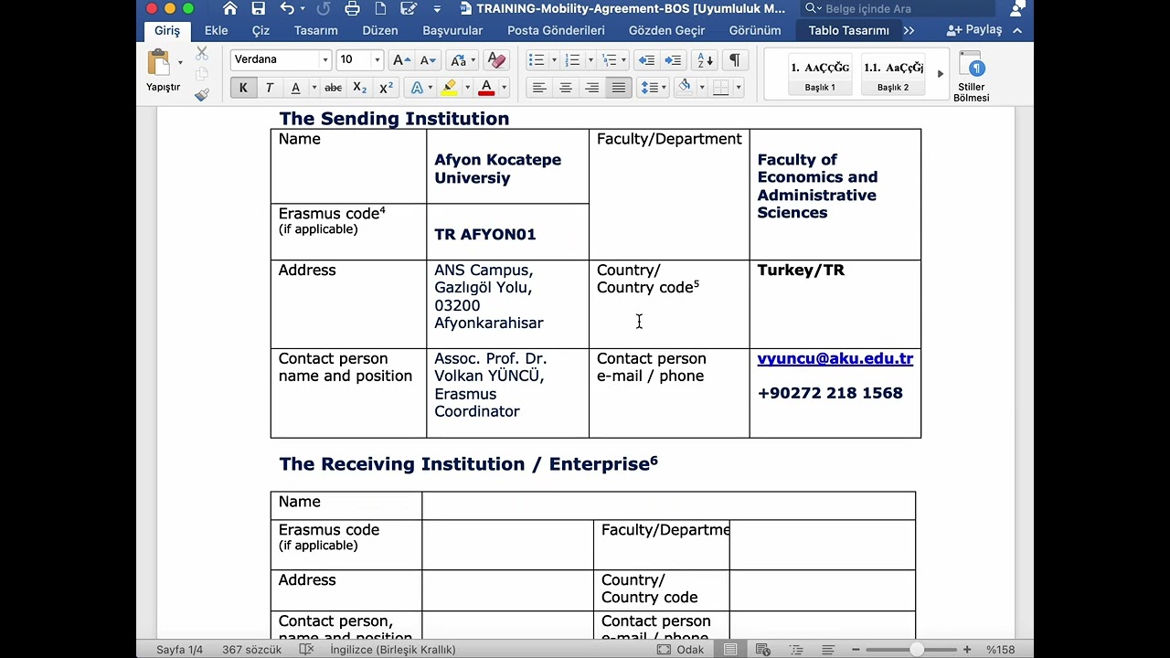 Erasmus+ KA131 Personel Mobility Agreement Rehberi - Eğitim Alma