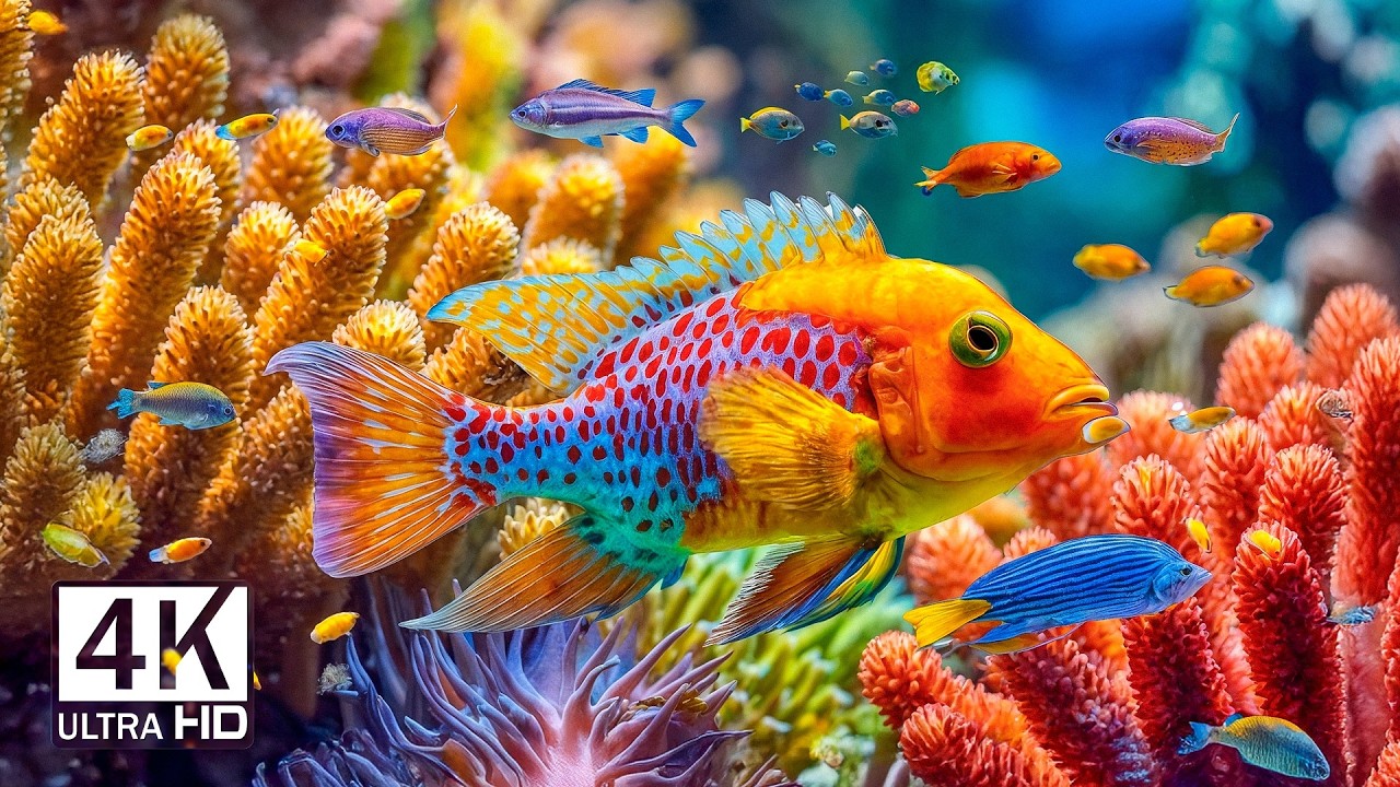 4K Undersea Calm – Graceful Ocean Creatures, Flowing Marine World & Relaxing Sleep Music