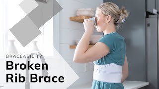BraceAbility Broken Rib Brace for Fractured, Cracked or Dislocated Ribs