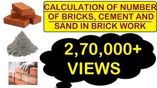 How to Calculate Number of Bricks and Quantity of Cement and Sand in Mortar How to Calculate Number of Bricks and Quantity of Cement and Sand in Mortar
