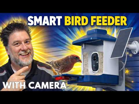 Smart Bird Feeder with Camera 🐦📷 | AI Bird ID, HD Live Video & Solar WiFi Review 🌞📲