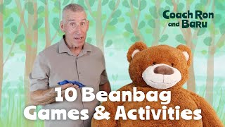 10 Beanbag Adapted P.E. Games and Activities with Coach Ron and Baru the Bear