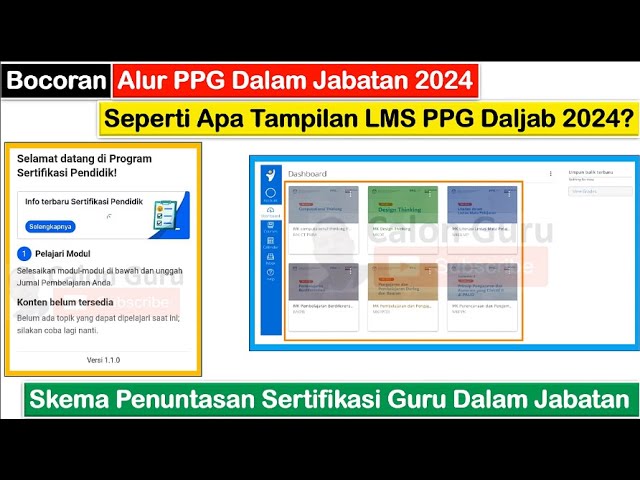 BOCORAN Alur PPG Daljab 2024 ~ Seperti Apa Tampilan LMS PPG Daljab 2024 dan Mudul PPG Daljab 2024? class=