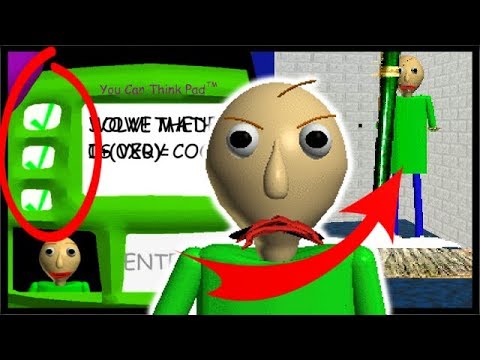 All Questions Solved Trapping Baldi Baldi S Basics In Education Learning Anti Impossible Mod Youtube - codes in baldi game in roblox