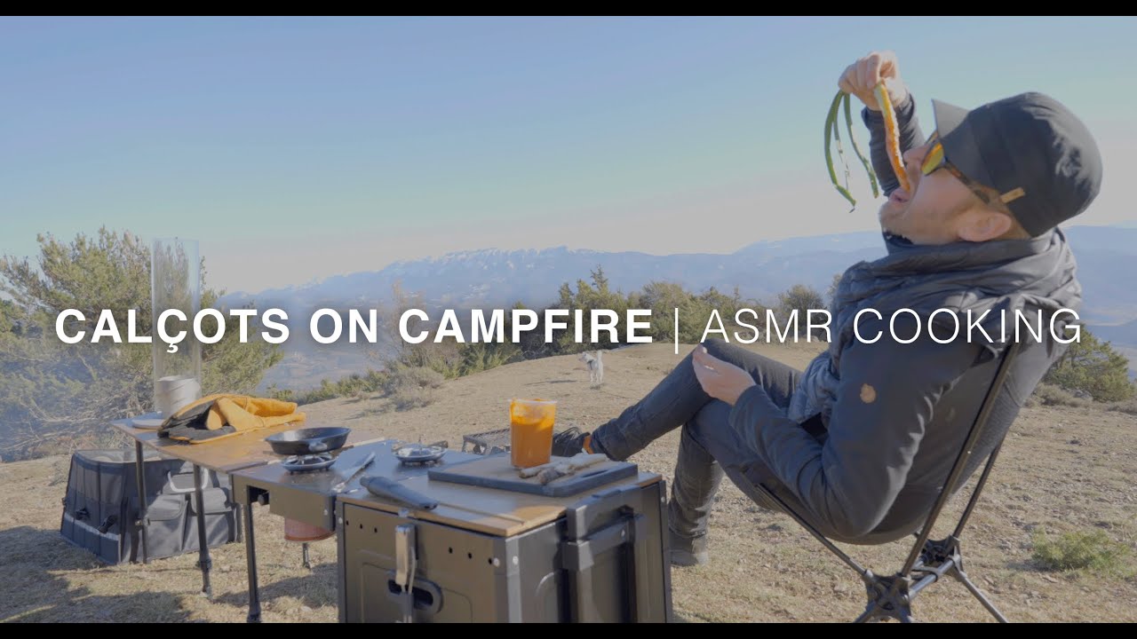 Calçots on Campfire ASMR Camping Cooking Outdoors YouTube