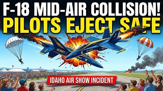 BREAKING: Two US Navy fighter jets MID-AIR COLLISION - Pilots Ejected #USNavy #idaho #like #share
