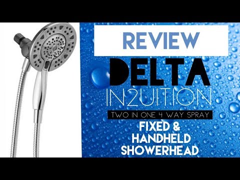 Shower Upgrade with Delta In2ition Two in One Fixed & Handheld Showerhead with Review