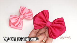 Laço Lindo e Fácil para Iniciantes / Ribbon Bows Hair / DIY by Gaby Mendes