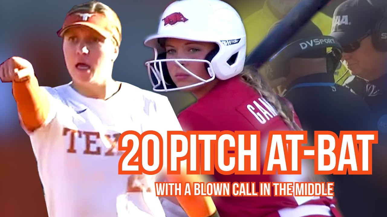 20 pitch at-bat with a blown call in the middle, a breakdown