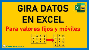 Cómo TRANSPONER VALORES con o sin fórmula | GIRAR DATOS en Excel
