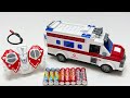 Unboxing RC Medical Ambulance, RC Drift Racing Car, 360° Rotating Fire Car, Electric Gear Police Car