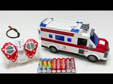Unboxing RC Medical Ambulance, RC Drift Racing Car, 360° Rotating Fire Car, Electric Gear Police Car