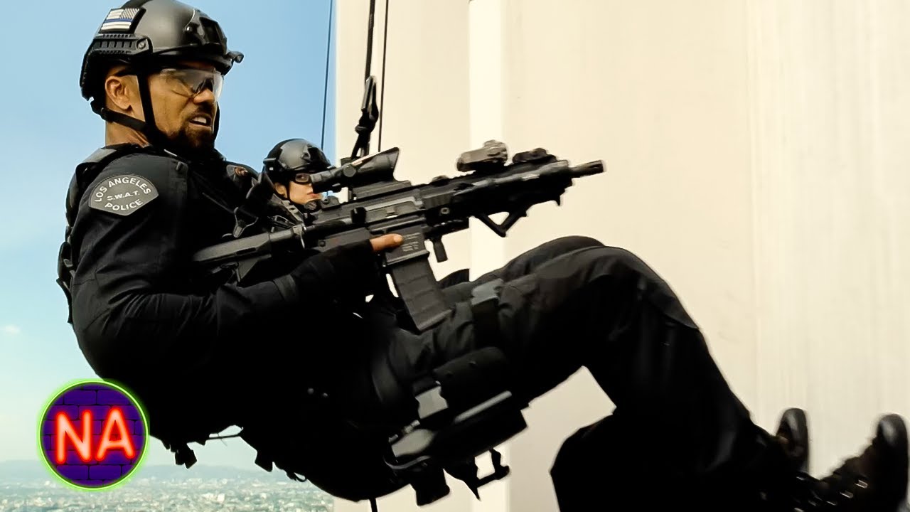 ⁣Repelling Off a Building to Save Hostages | S.W.A.T. Season 1 Episode 10 | Now Action
