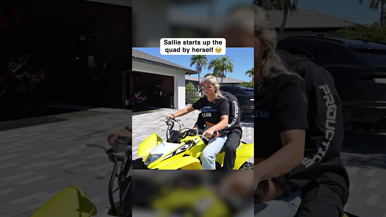 Here's how you start a semi auto quad #quad #wheelie #bike #funny