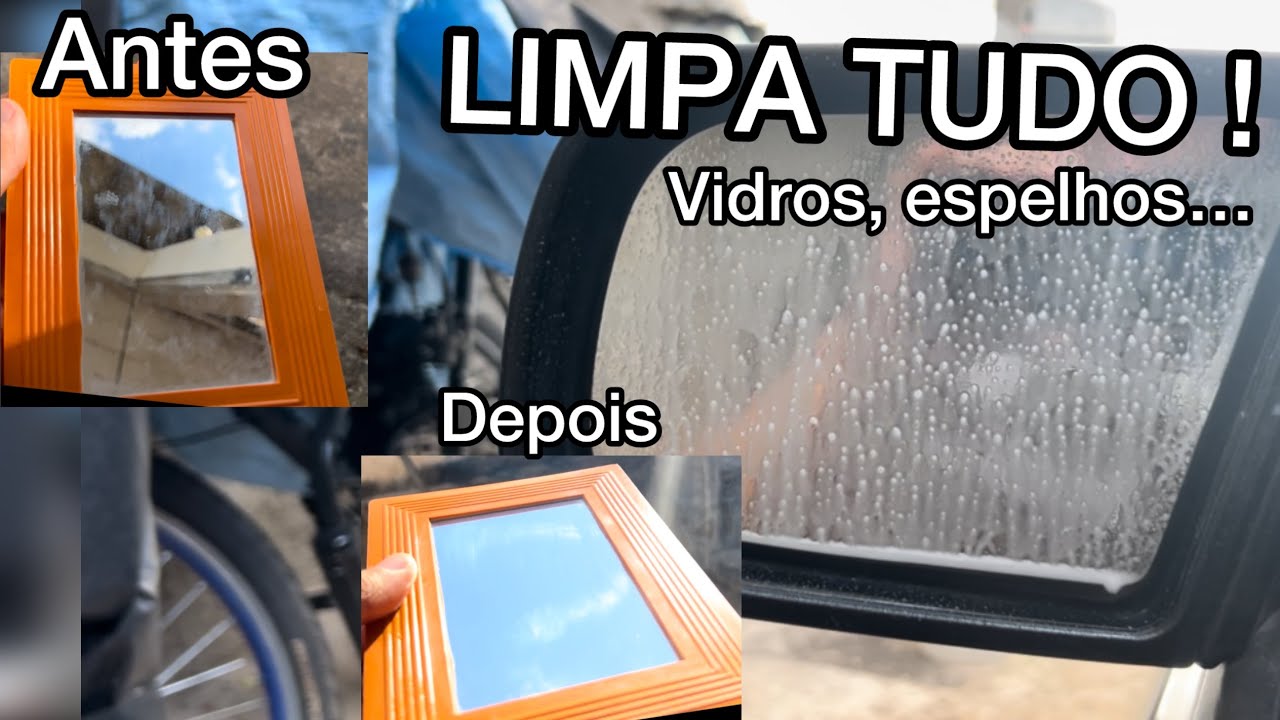 Como fazer produto caseiro de limpar vidros e espelhos 🪞 - YouTube