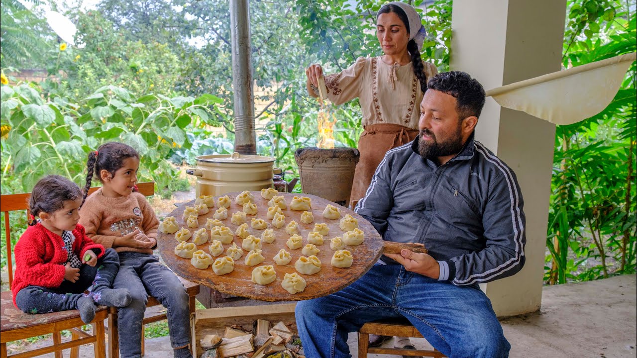 Самые Сочные и Мягкие Узбекские Манты! Секрет спрятан в тесте!