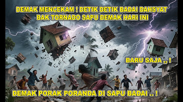 DEMAK MENCEKAM ! BADAI DAHSYAT BAK TORNADO PORAK PORANDAKAN DEMAK HARI INI ,SEMUA LUDES,BADAI DEMAK