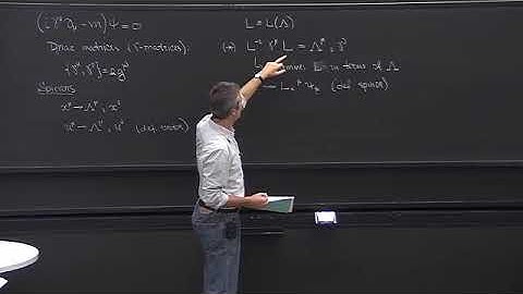 Quantum Field Theory I Lecture 5A: Spinors and Spin, Dirac Conjugation