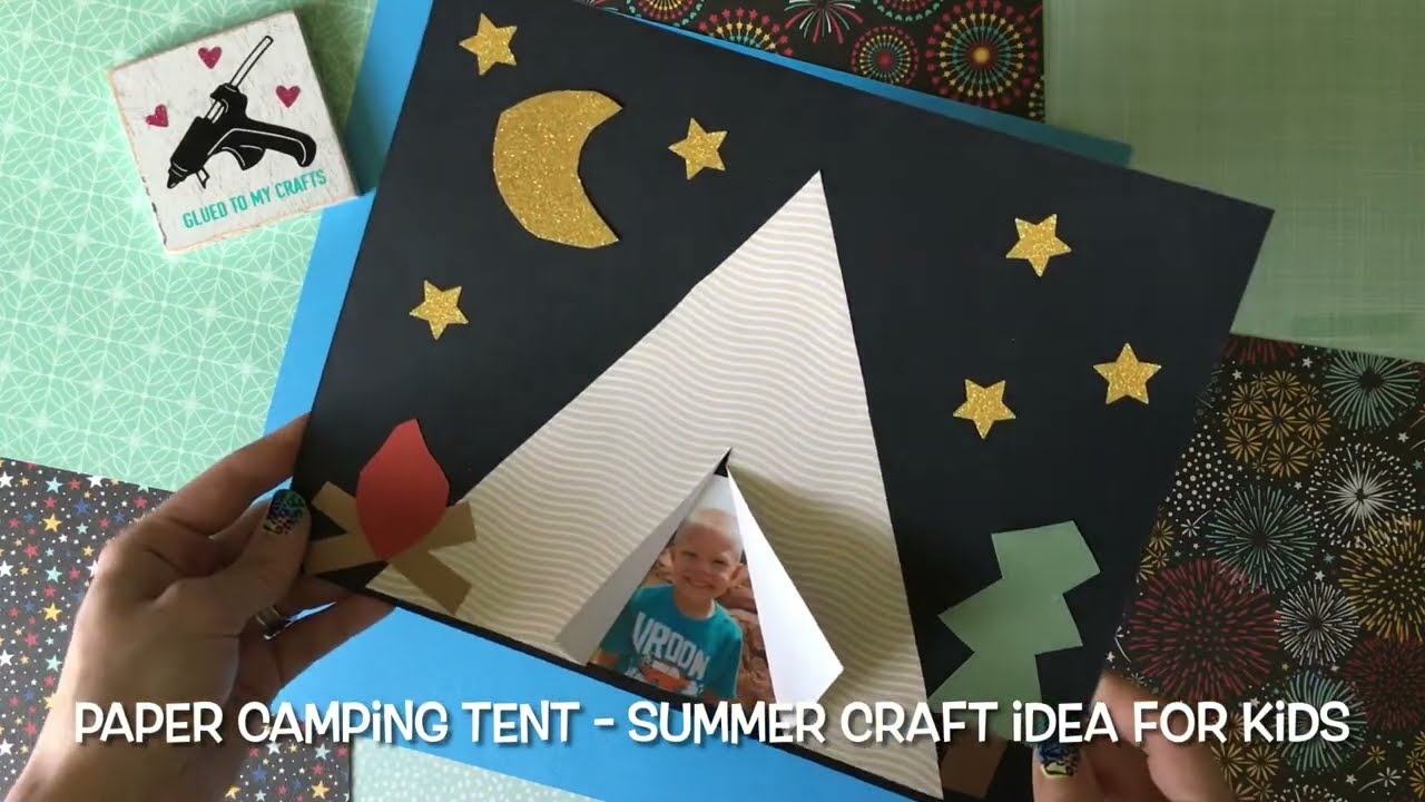 Paper Tent Craft Idea For Summer Camp Plans