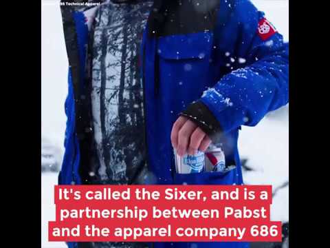 pbr jacket that holds beer