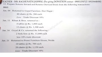return outward book sums 12 | return inward book sums 12 | return outward book solved problems 12