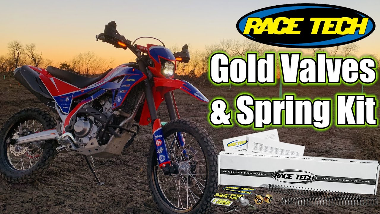 Race Tech Gold Valve, Spring Kit CRF300L YouTube