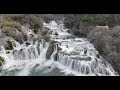 #Waterfall #Skradinski Buk, #Krka national park, (from above) #Croatia #2022, #Landscape, #4K #Drone