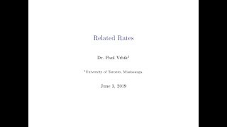 MAT 134 -- Lecture 12 -- Related Rates