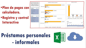 Plantilla - control de préstamos personales o informales