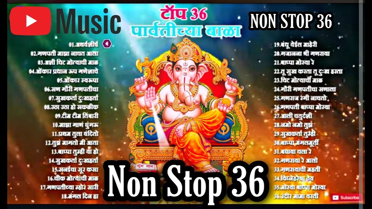 Parvatichya Bala Ganpati SongGanpati AtharvashirshaGanesh Chaturthi 2020SongsNon stop song