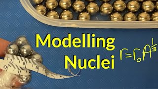 Modelling nuclear radius using steel ball bearings in a bag