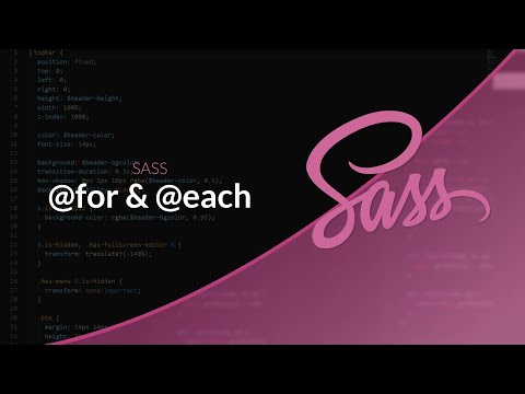 The SASS Preprocessor (8/11): Loops