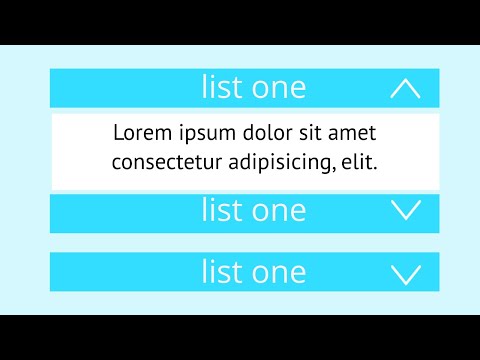 how to create an accordion using Html CSS & Javascript