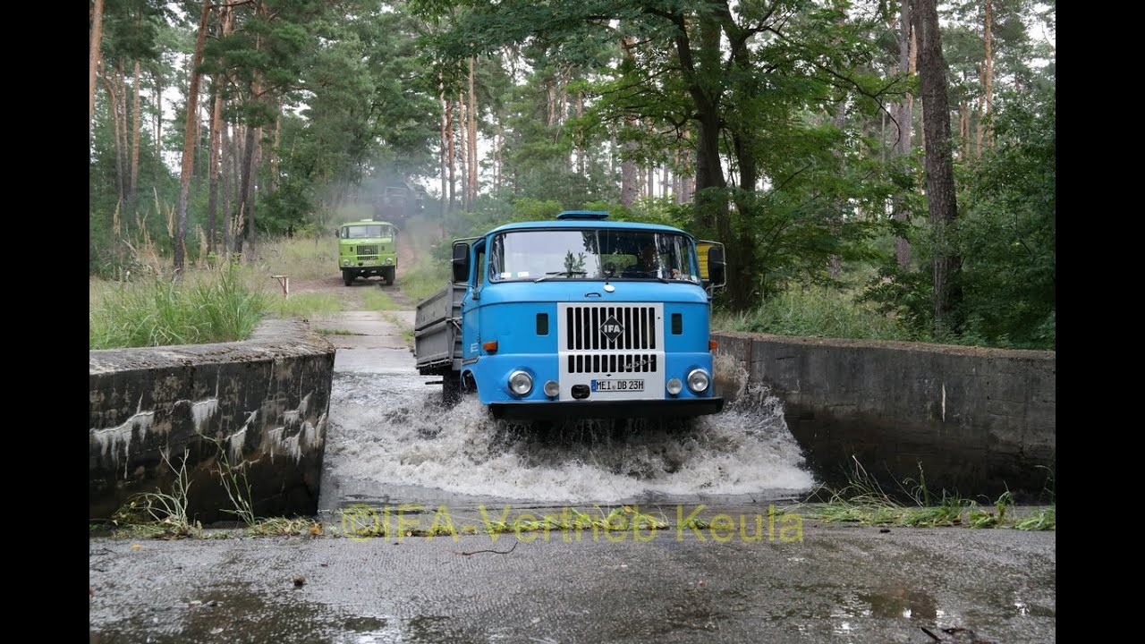 Geländefahrt im Testzentrum Horstwalde mit IFA W50