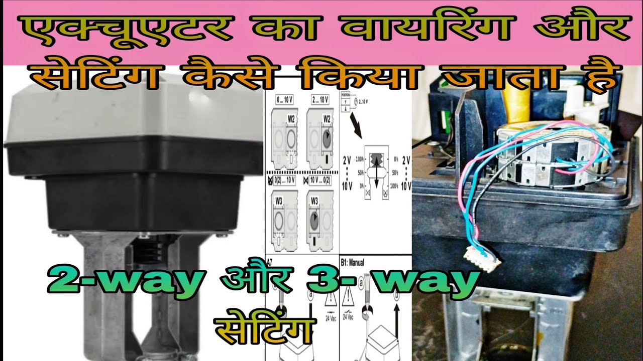 Honeywell ML7425A6008 Valve actuator?Mov valve setting details?2way and 3way valve setting#actuator